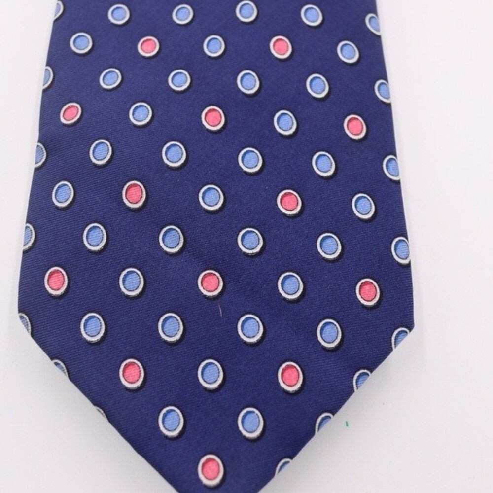 Bird Dog Bay Blue Polka Dot Silk Neck Tie
